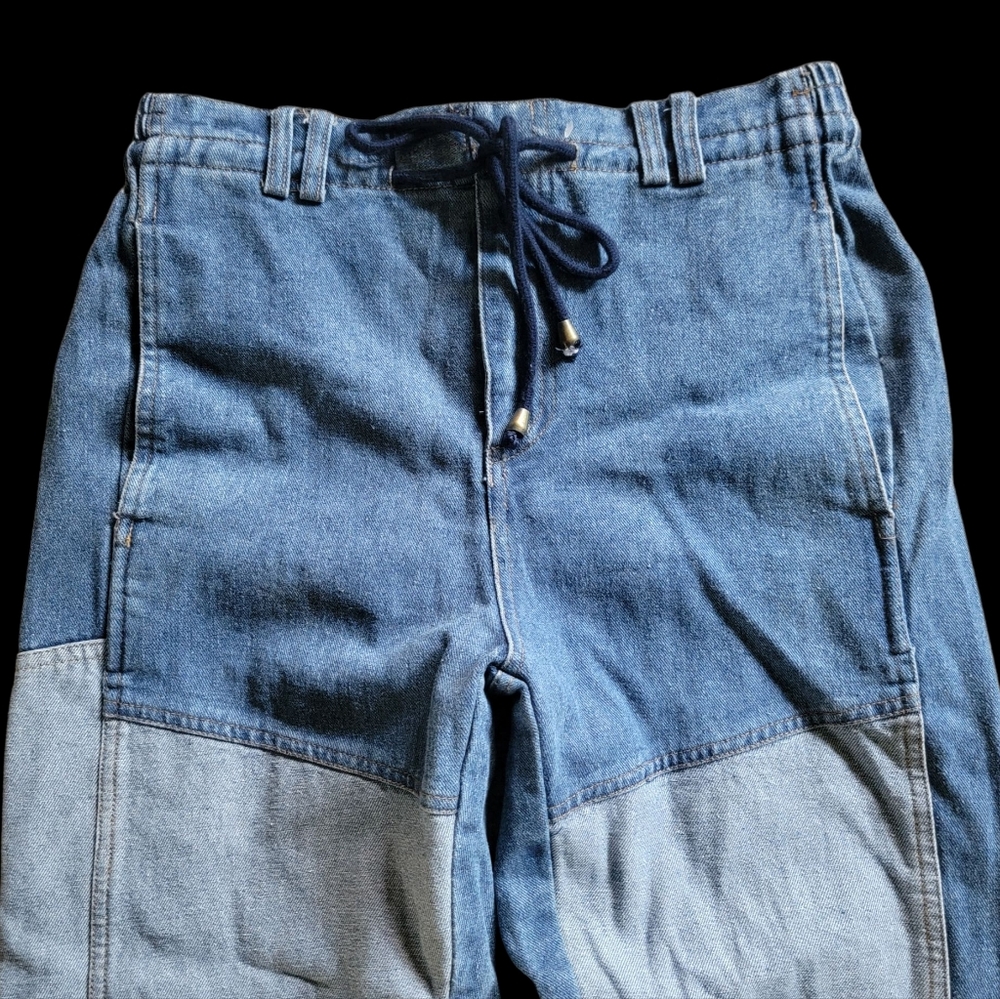 L'atiste 2 Pc Set Denim Outfit Crop‎ Top and Jogger Pants Size 6 - Picture 4 of 10